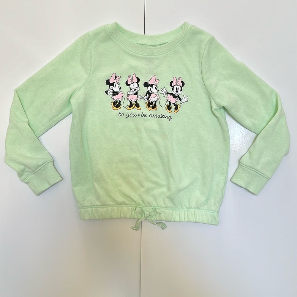 Jumping Beans Disney Minnie Mouse Toddler Girl French Terry Sweatshirt Size 5T
